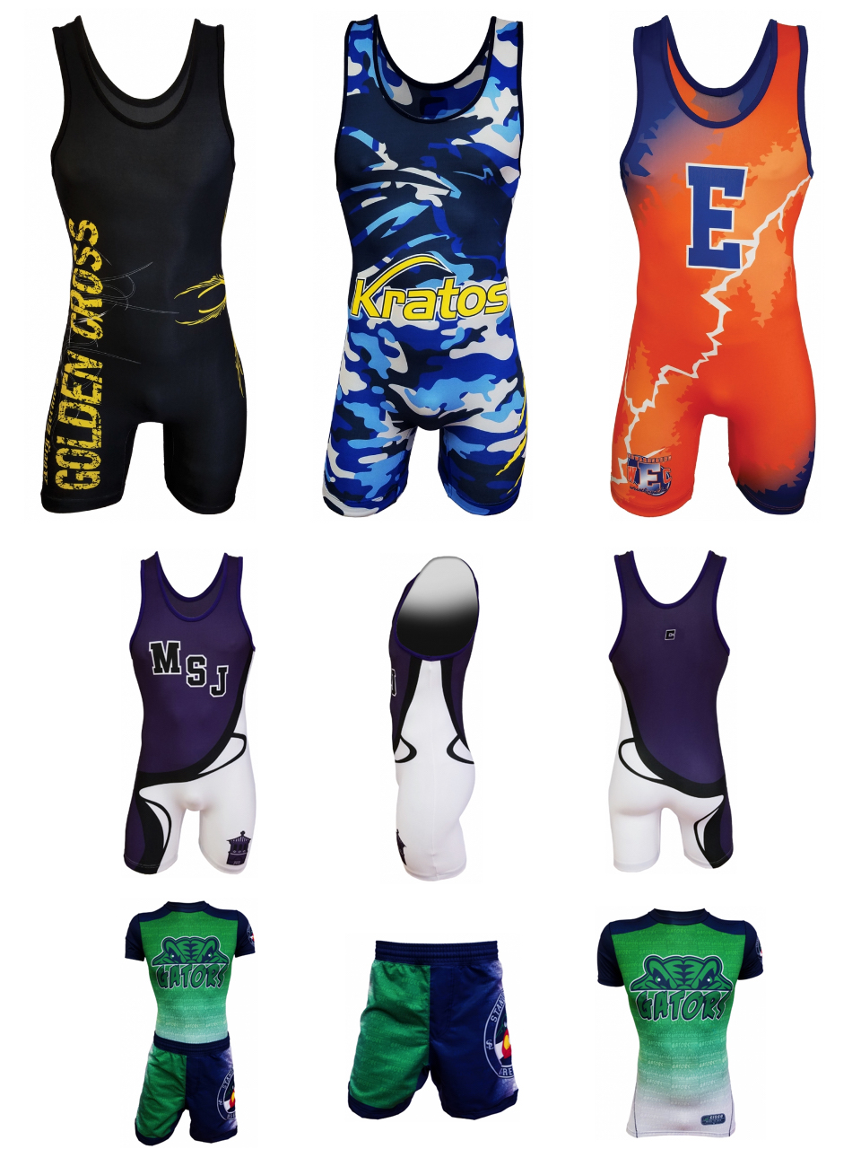 two piece wrestling uniforms for sale